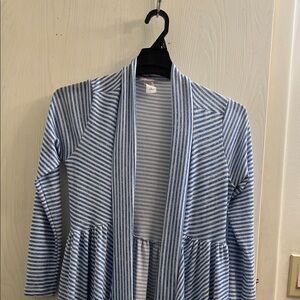 Blue Striped Women's Jacket